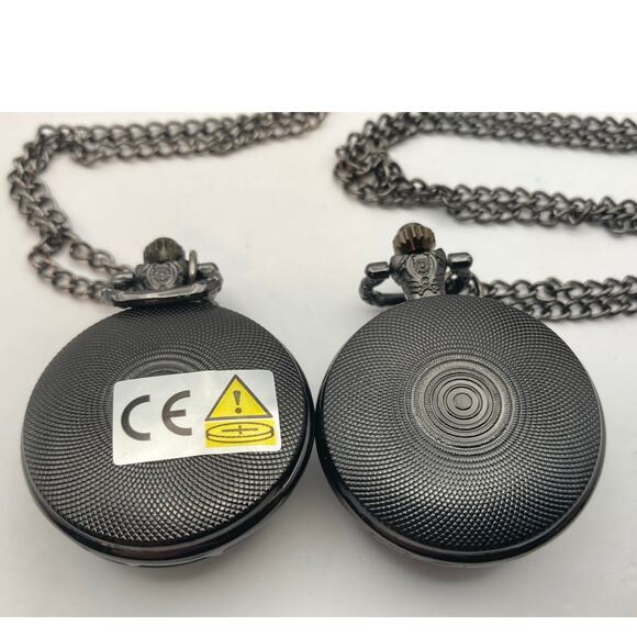 Dungeons and Dragons Like Pocket Watches (2) - New Batteries- w/ Chains - Picture 4 of 7